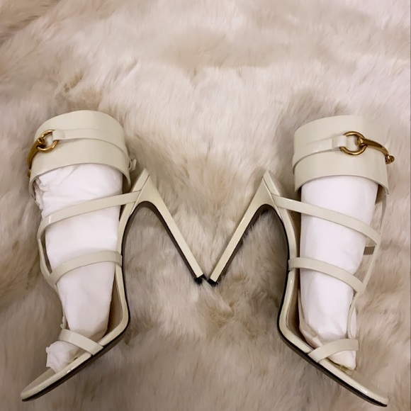 Gucci Vernice crystal Myst C white sandal - Picture 2 of 7